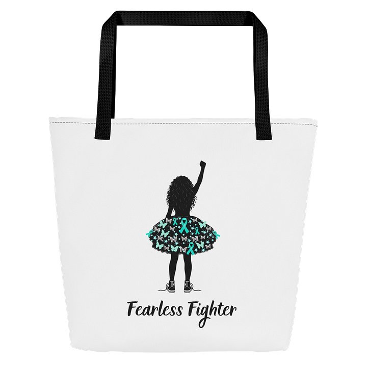 Ovarian Cancer - Fearless Fighter Tote Bag product image (1)