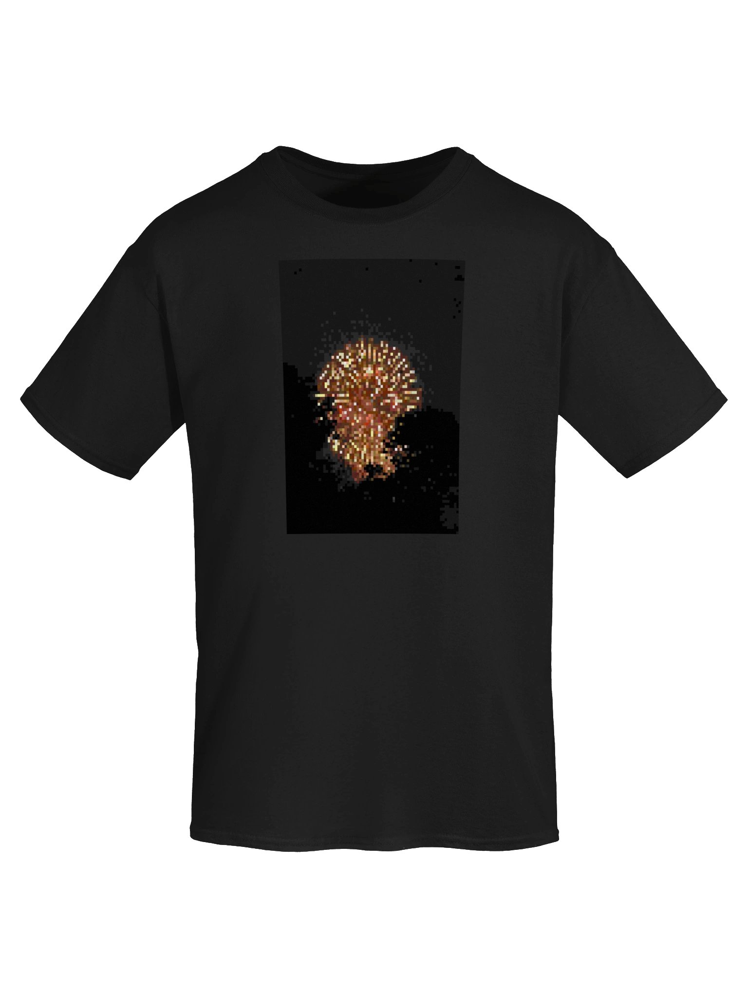 pixel firework graphic tee product image (5)