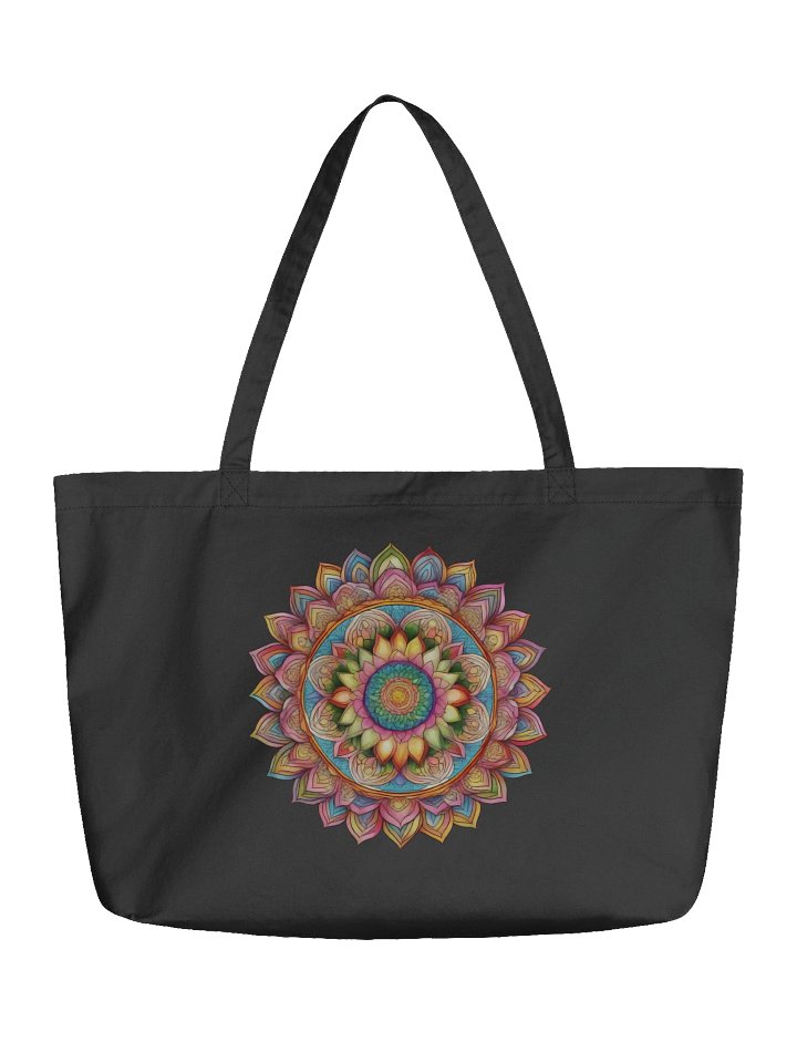 Golden Bloom Mandala - Eco-conscious Organic Cotton Totes product image (1)