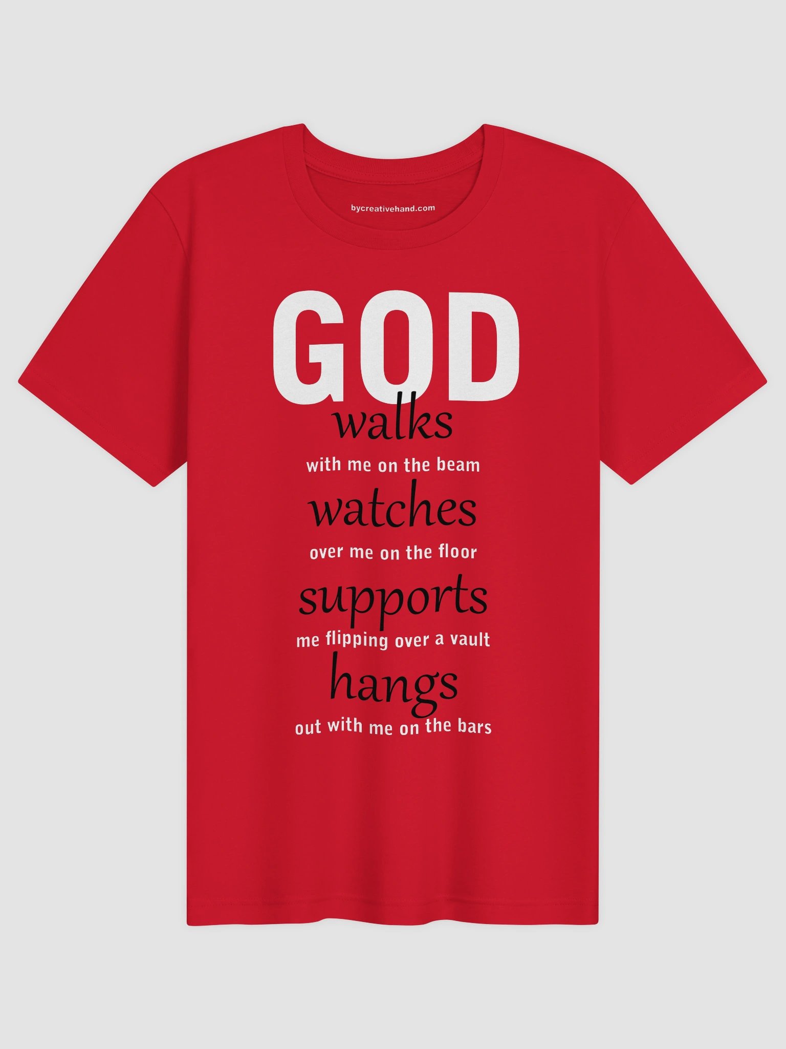 God walks-watches-supports-hangs T-Shirt BWTX product image (1)