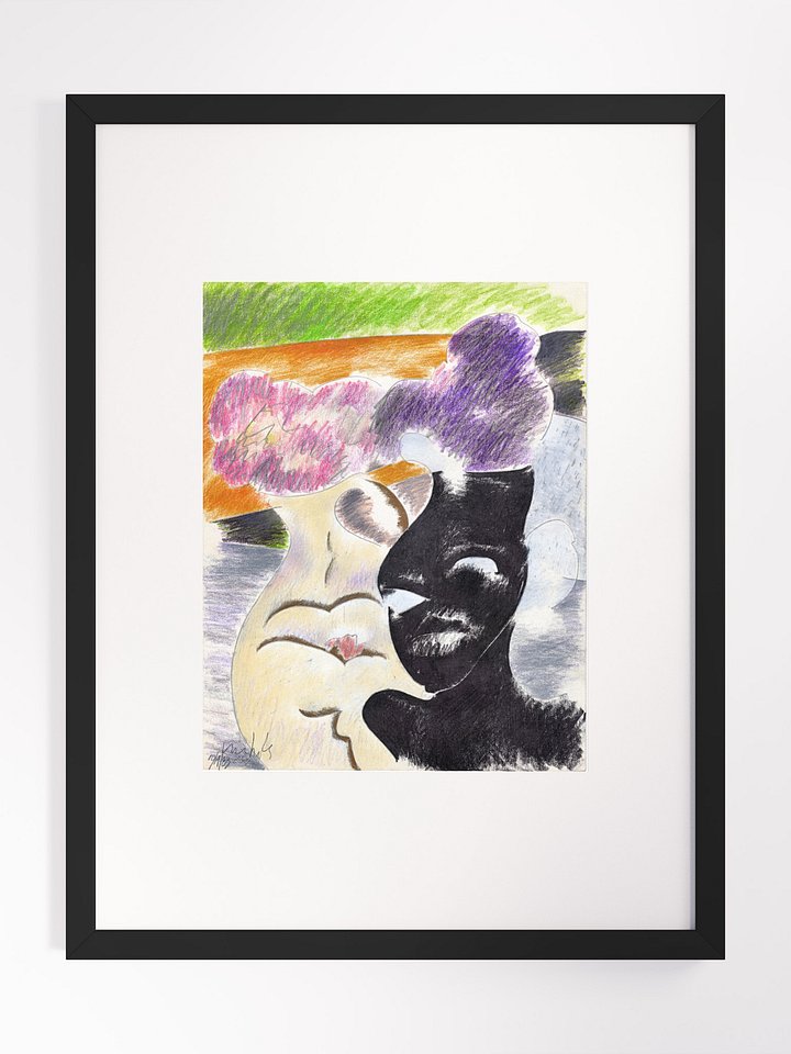 Flowers in Vases 1983 print framed product image (1)
