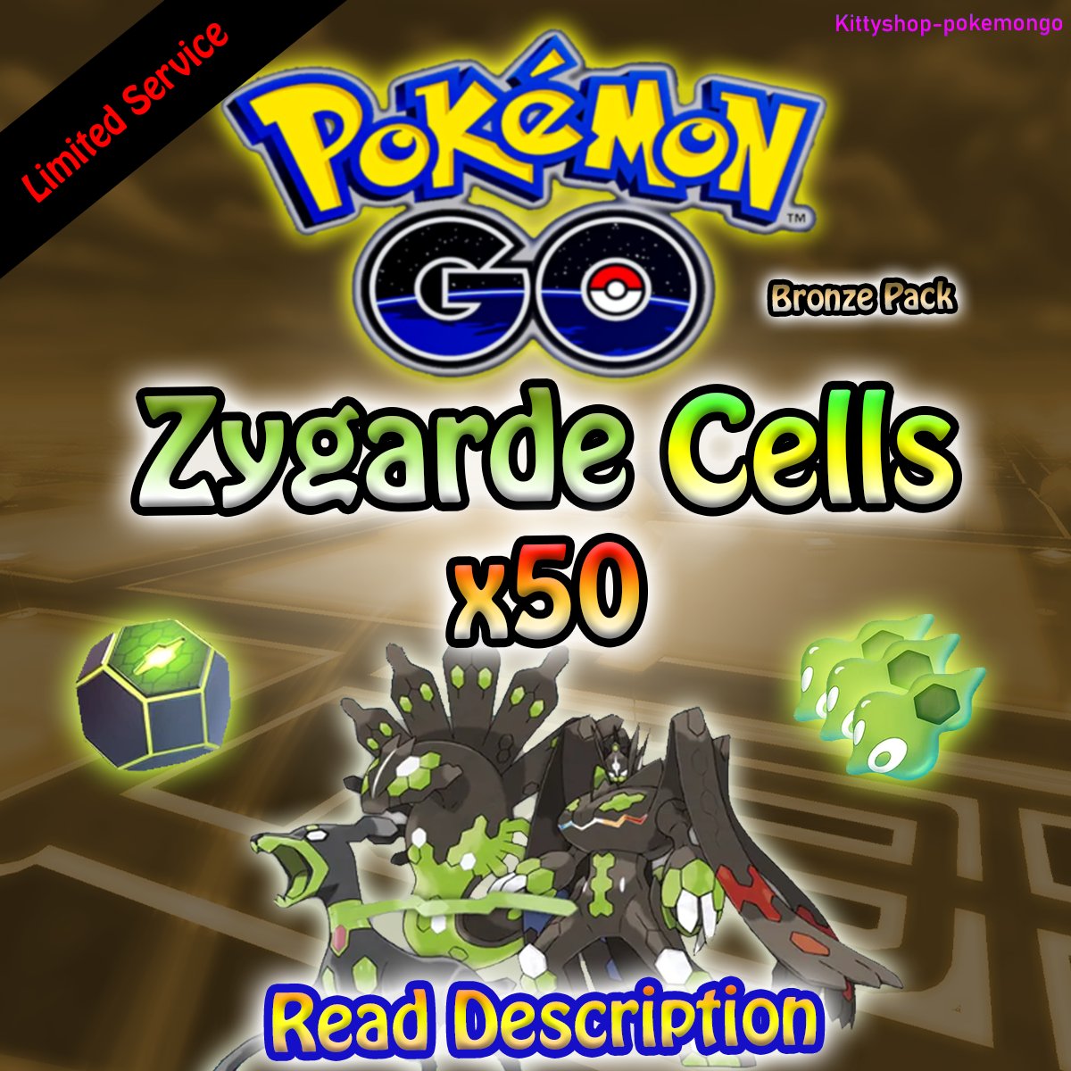 🟢Pokémon Go! - Zygarde Cells x50 (Bronze Pack) 100% Safe - Limited Offer✅ product image (1)
