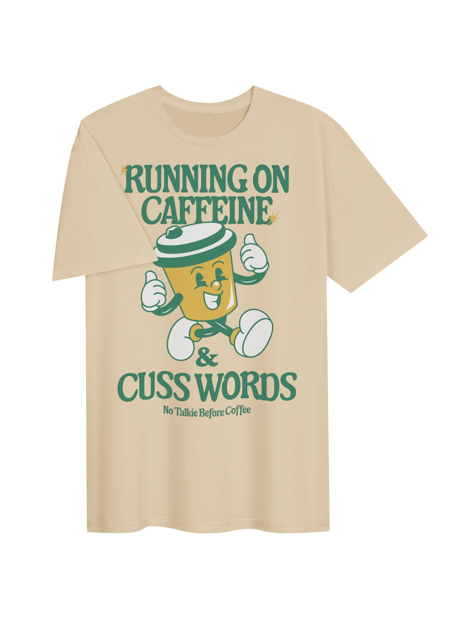 Running on Caffeine Coffee Mascot Tee product image (16)