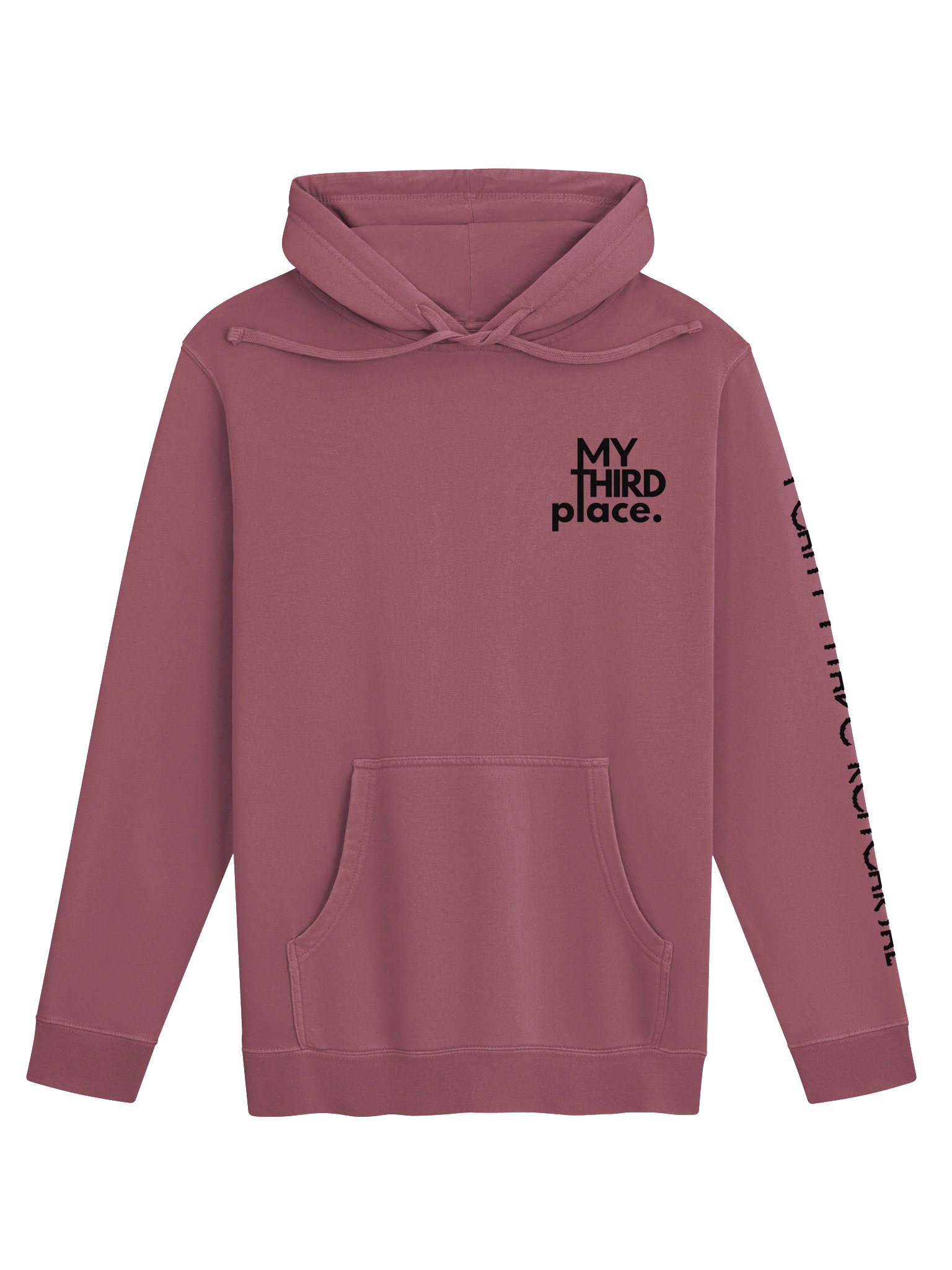 "My Third Place" 25th Anniversary Light Hoodie - Black Text product image (9)