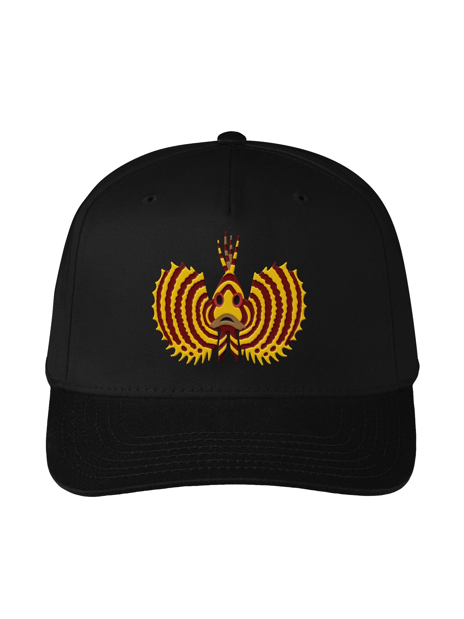Yellow Fuzzy Dwarf Lionfish Mid-Profile Baseball Cap (Embroidered) for Reef and Marine Aquarium Lovers product image (1)