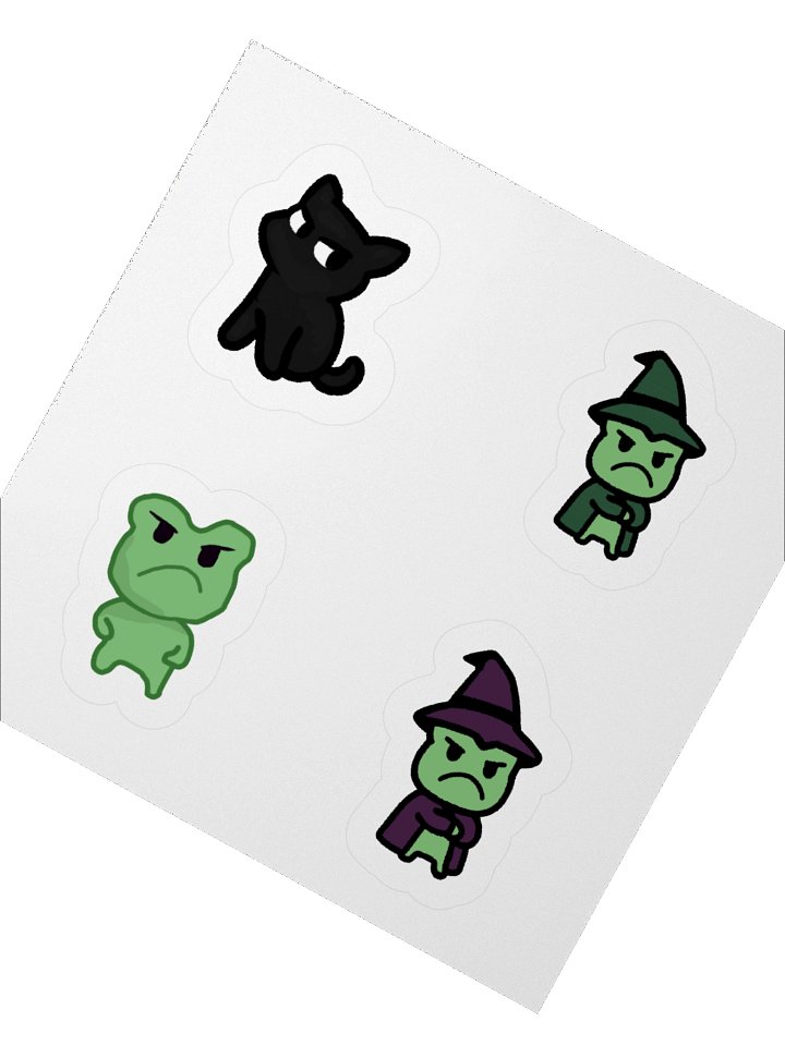 Witchy Phrog Sticker Set product image (4)