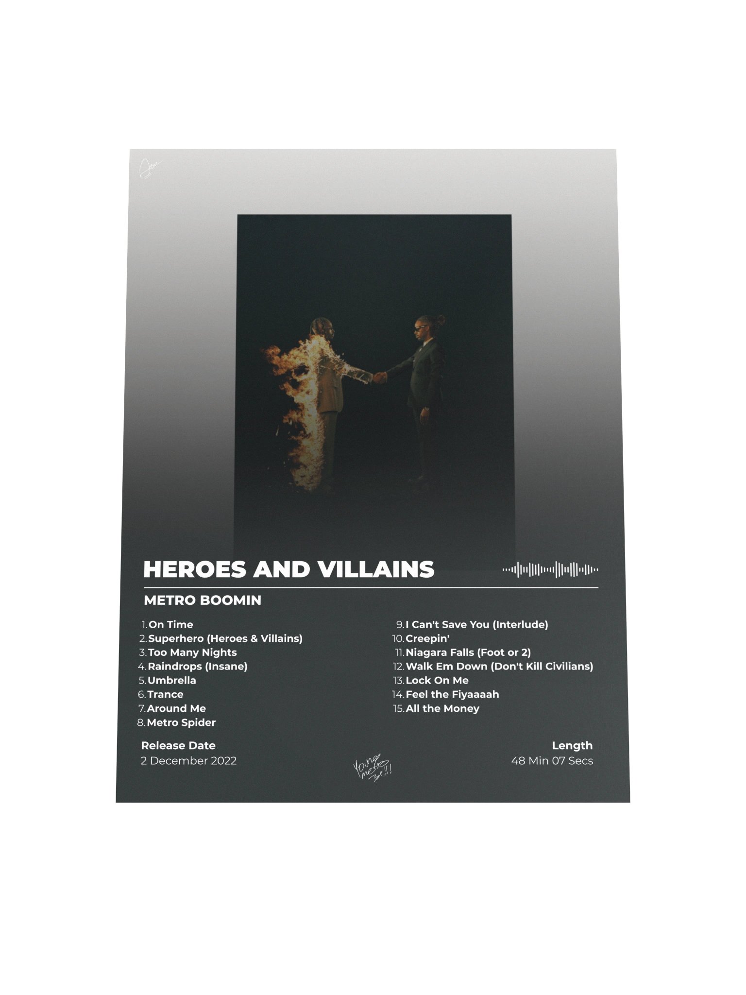 Heroes and Villains Album Poster product image (7)