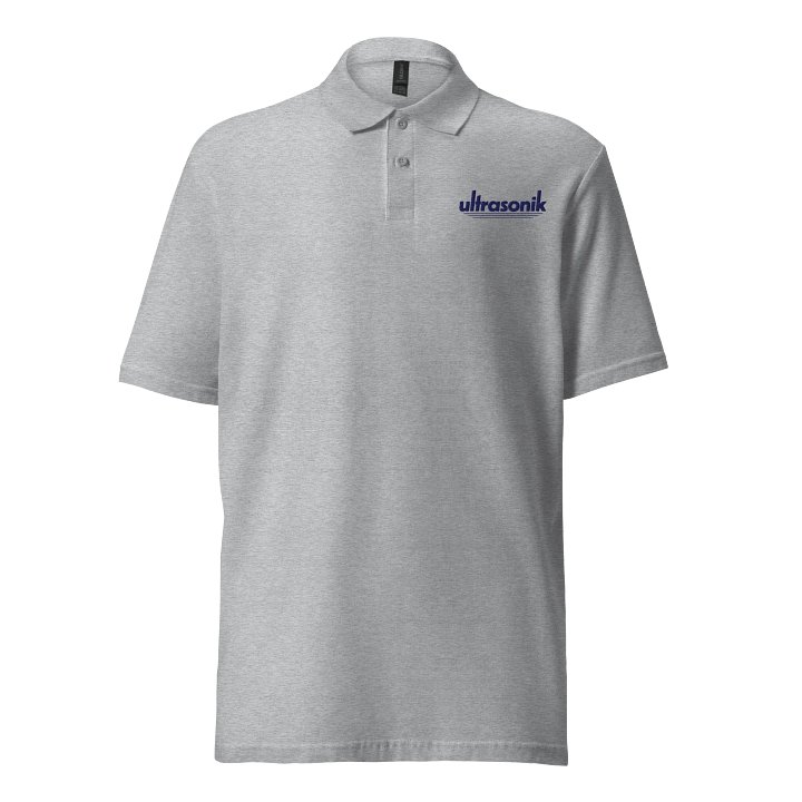 ultrasonik Logo Unisex Polo (White or Sport Grey) product image (1)