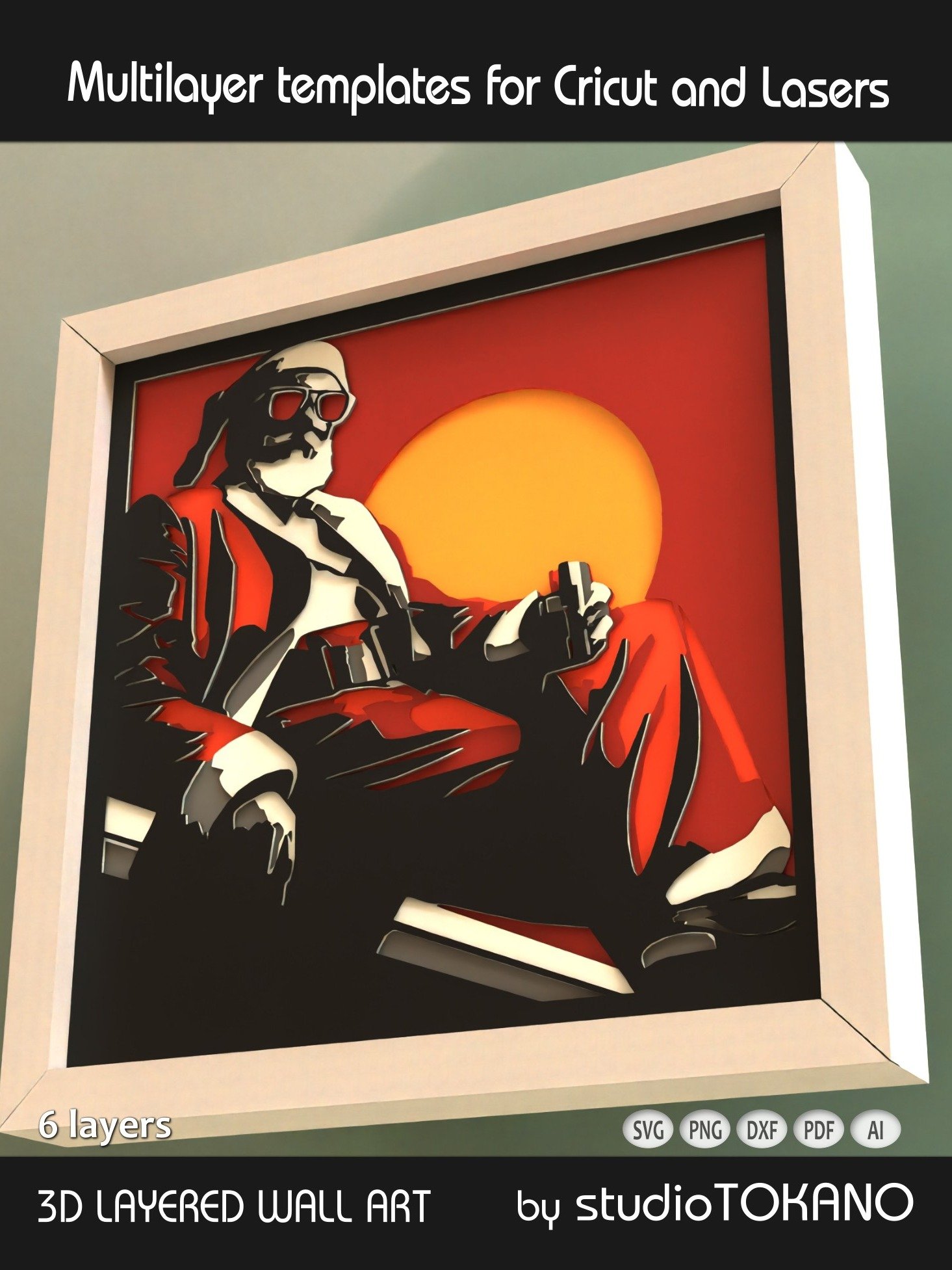 Santa Multi layered Shadowbox product image (4)