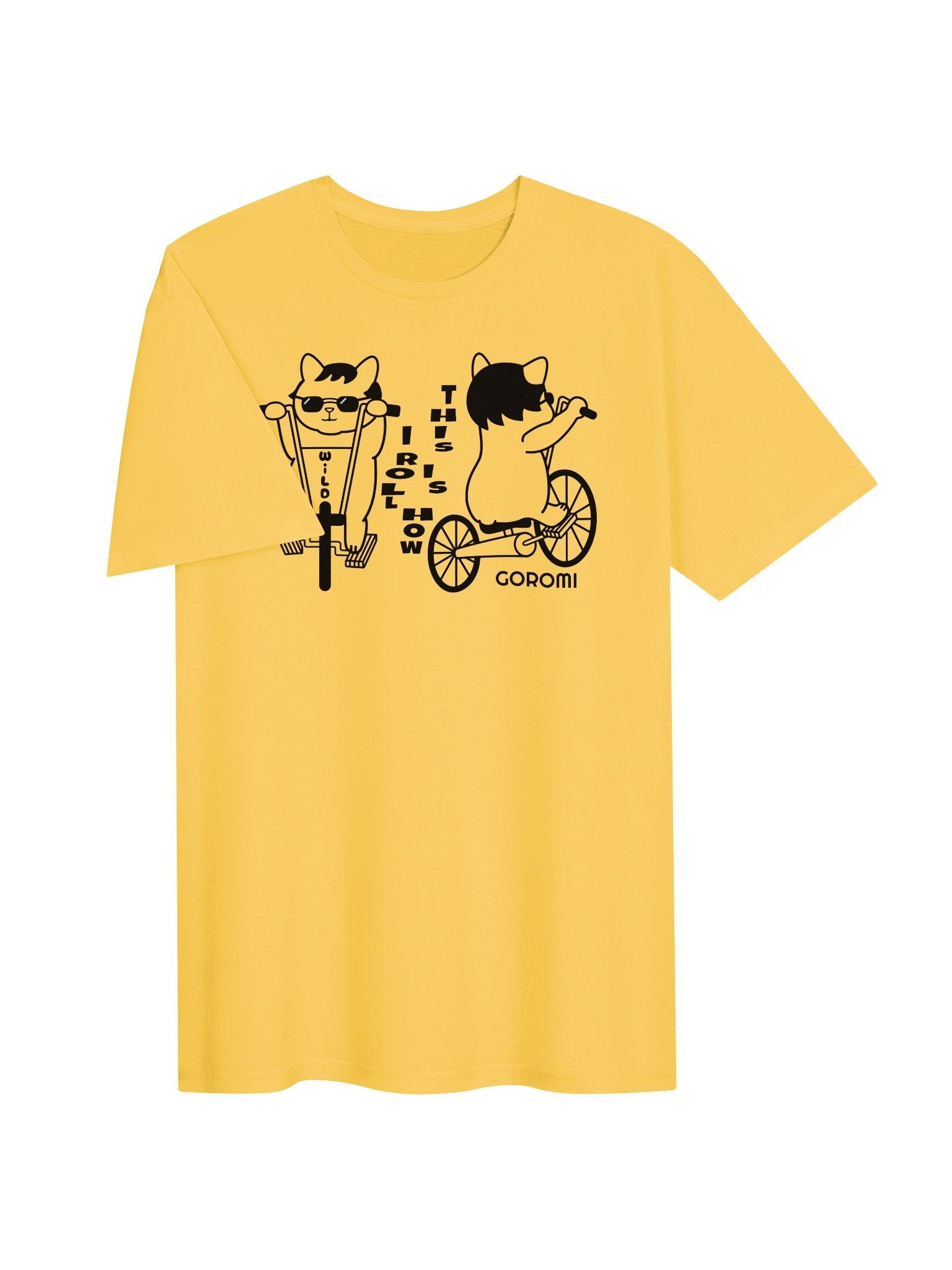 Goromi the Cat (Wild Biker) - Unisex Adult Super Soft Lightweight T-shirt product image (2)