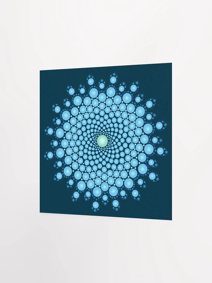 Blue Dot Mandala Enhanced Matte Paper Poster product image (6)