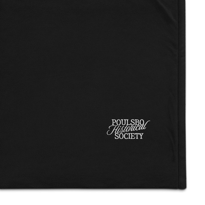 Poulsbo Historical Society Embroidered Premium Sherpa Blanket product image (1)