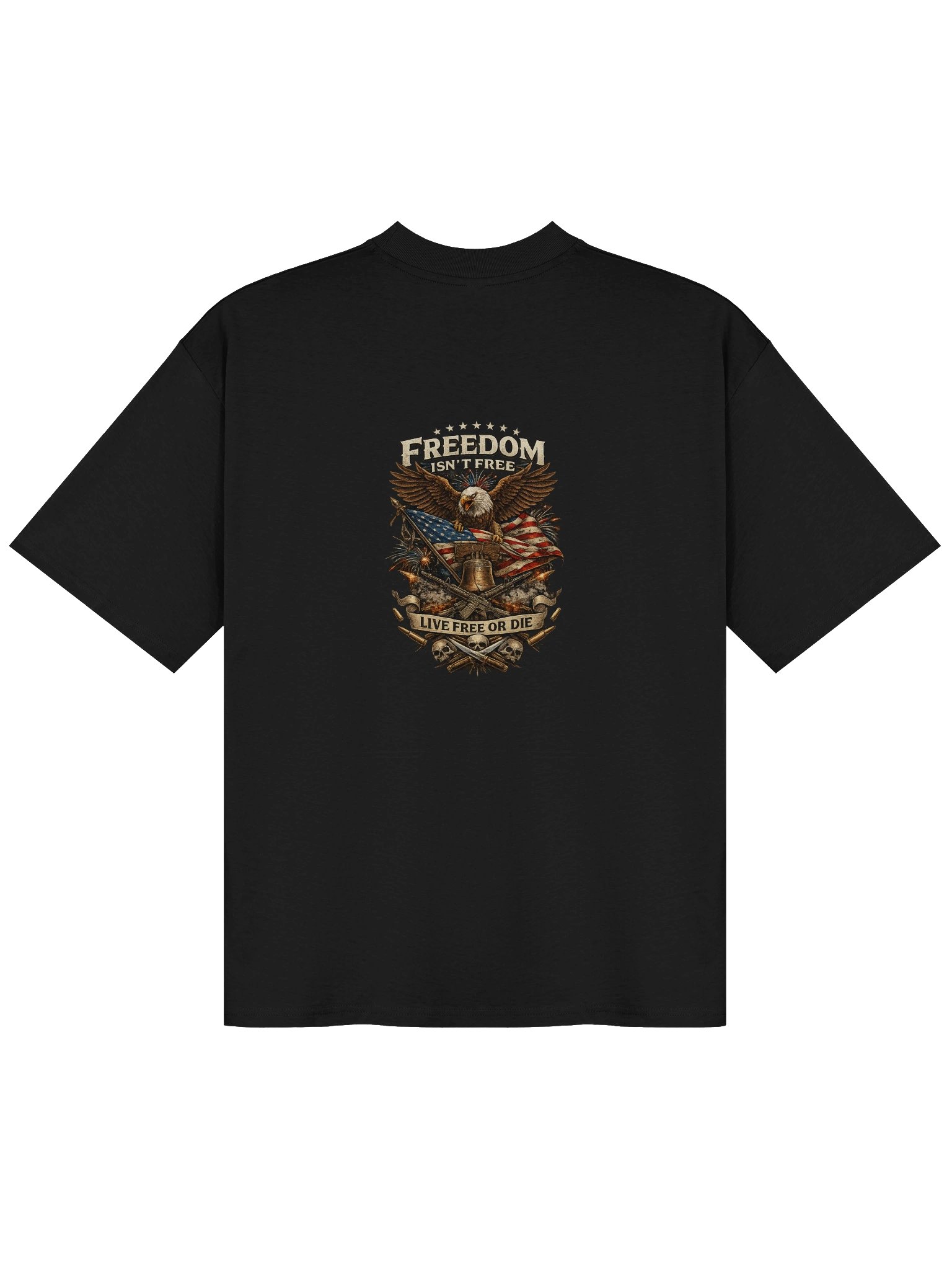 Land of the Brave — Vintage Eagle Oversized Tee product image (4)