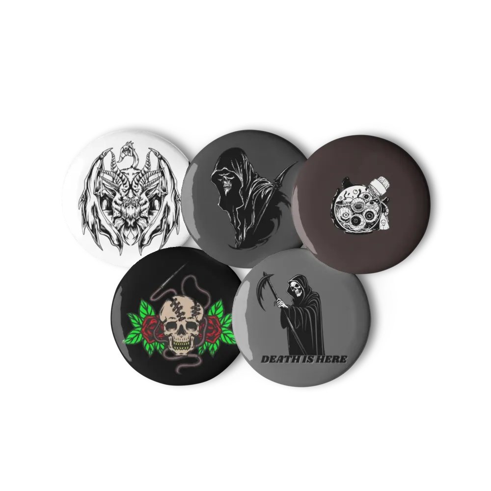 Reaper's Embrace Pin Button Set product image (3)