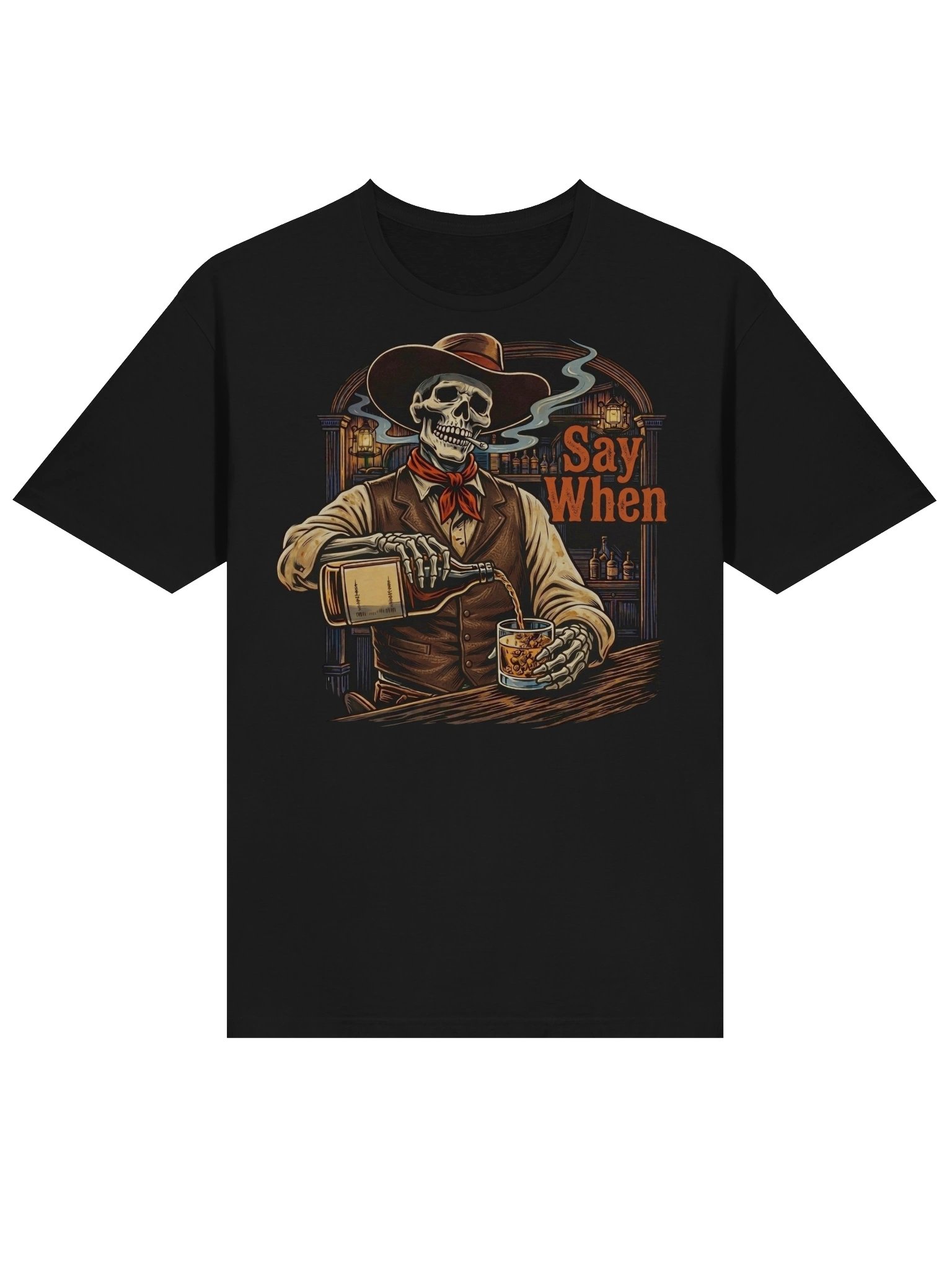 Skeleton Cowboy 'Say When' T-Shirt product image (9)