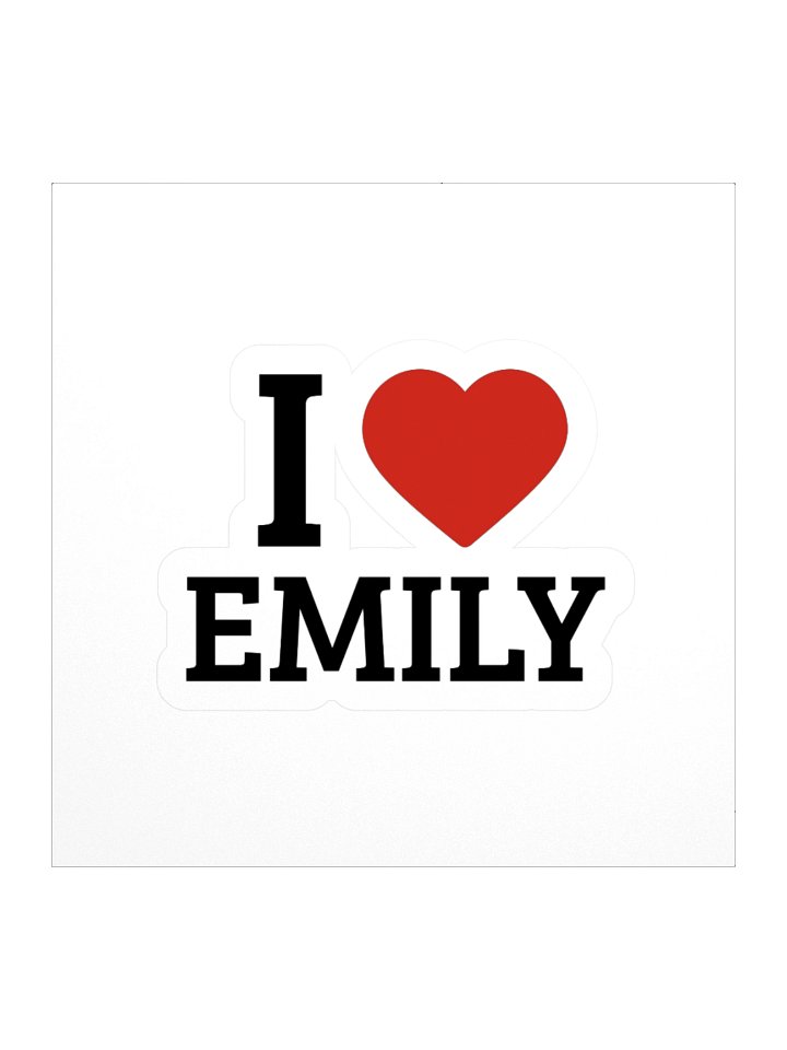 I Love Emily Sticker ❤️ product image (1)