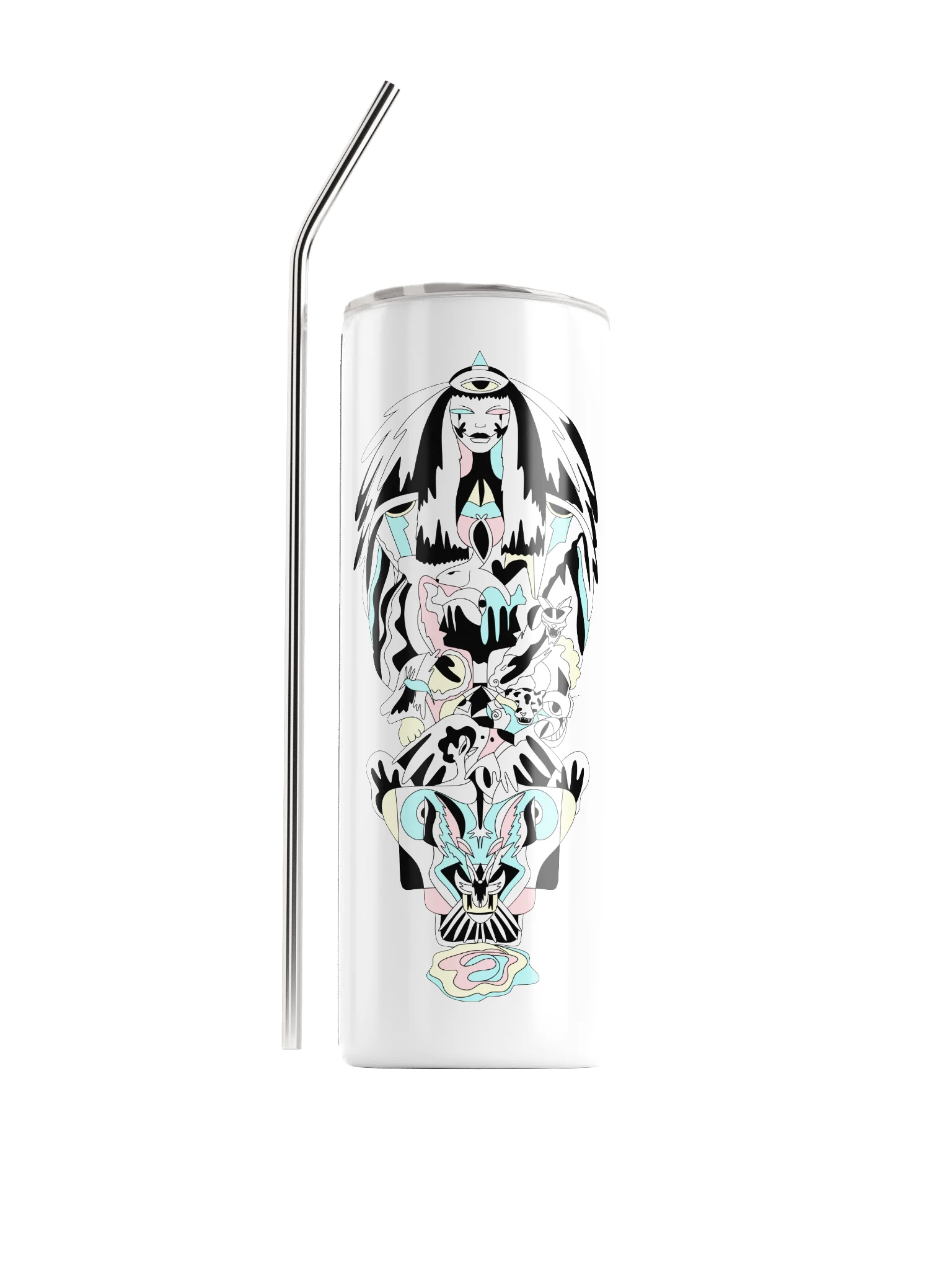 Stainless Steel Tumbler Travel Mug: Goddess of Balance product image (1)