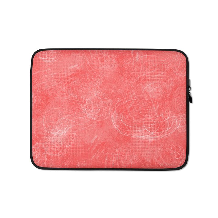 Vibrant Visage Laptop Sleeve - Tangerine Graffiti product image (1)