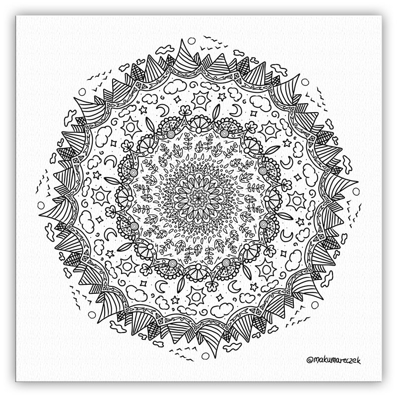 Fall Mandala - Coloring Page product image (1)