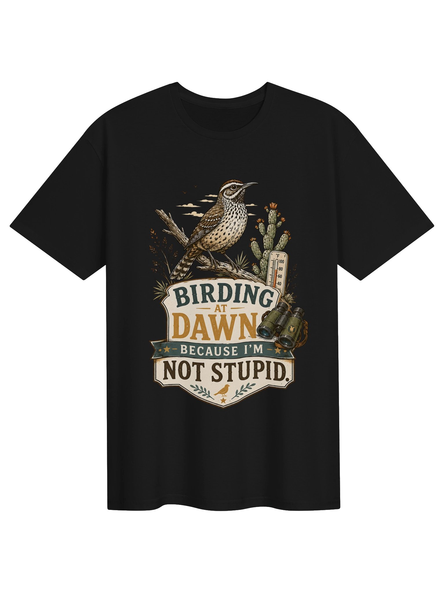 Birding at Dawn Funny Vintage Tee product image (2)