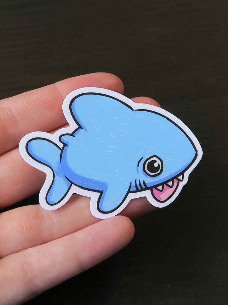 sticker : blep blåhaj product image (3)