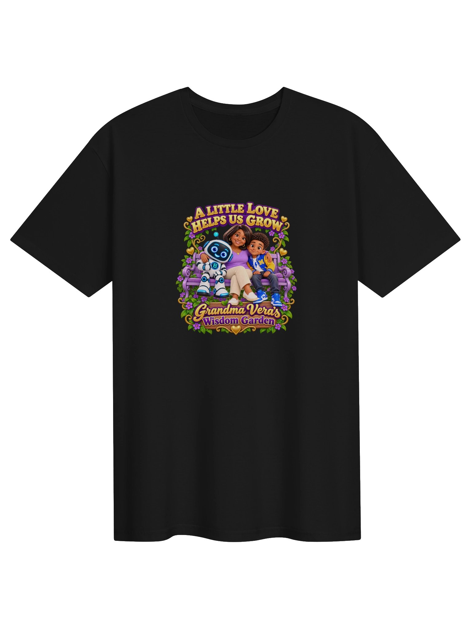 A Little Love Helps Us Grow Adult Unisex T-Shirt | Grandma Vera’s Wisdom Garden product image (57)