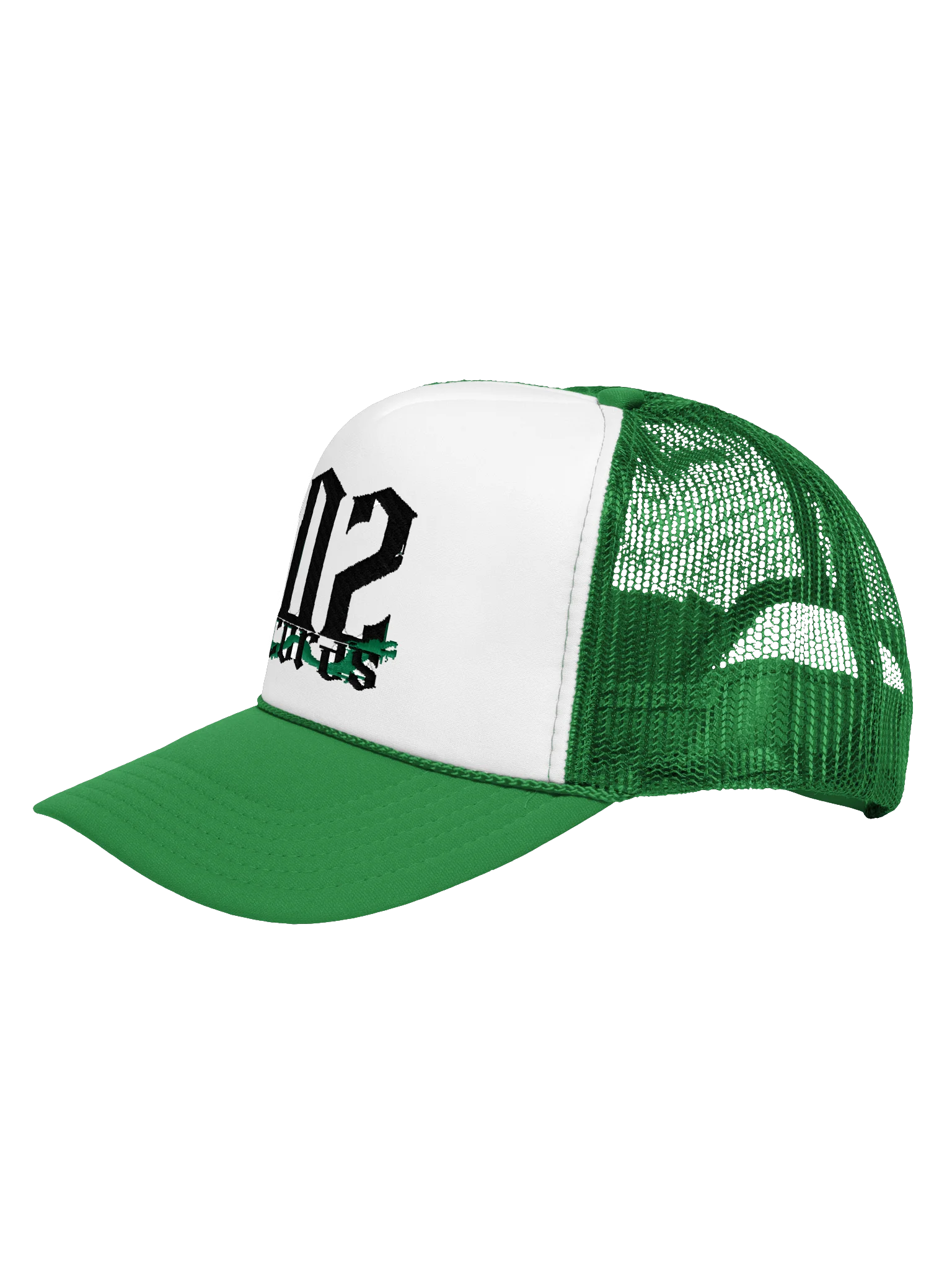 KEVBO "202 Records" Green + White FOAM Trucker hat product image (3)