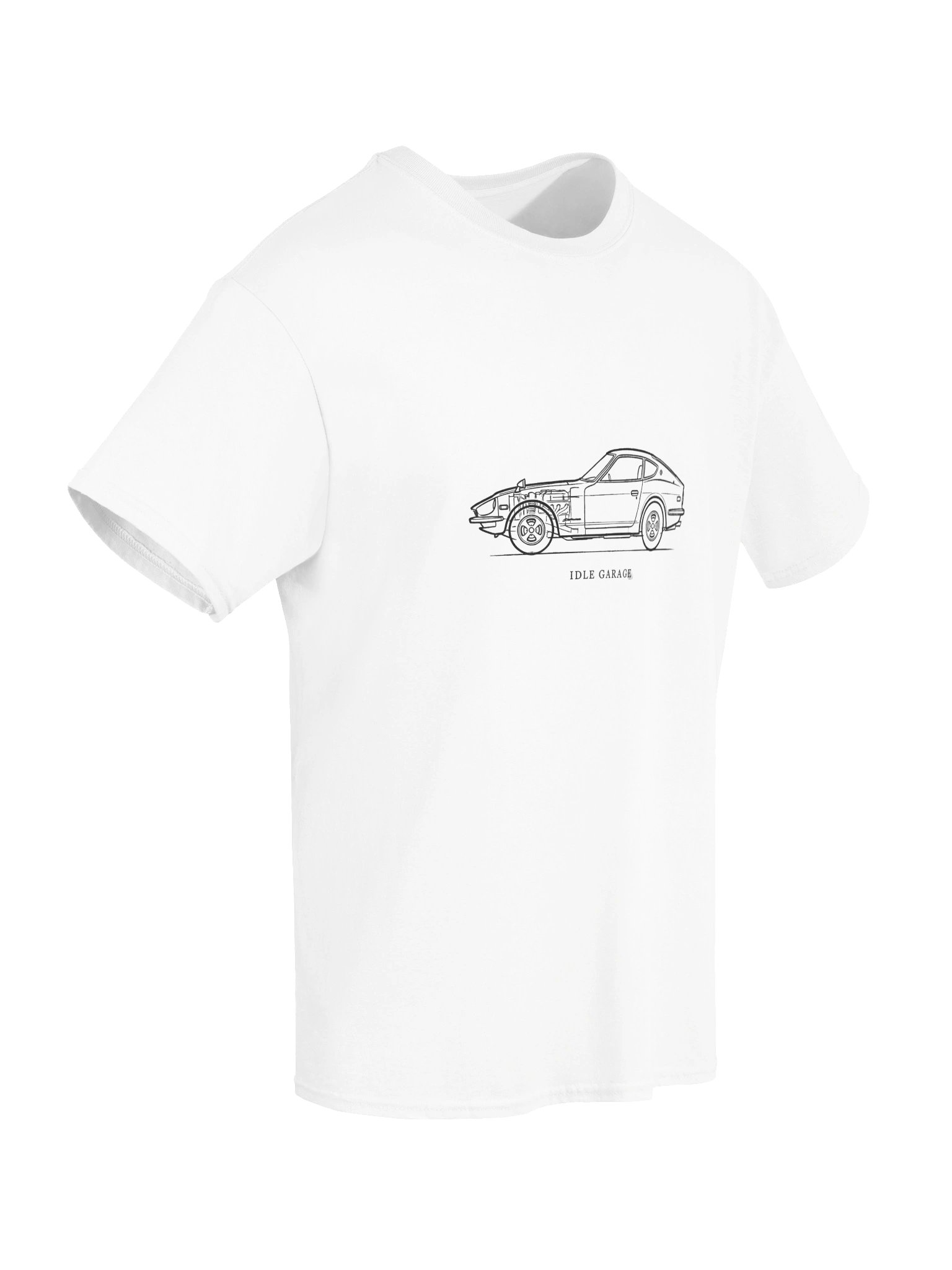 Idle Garage Classic Car Line Art Tee product image (6)