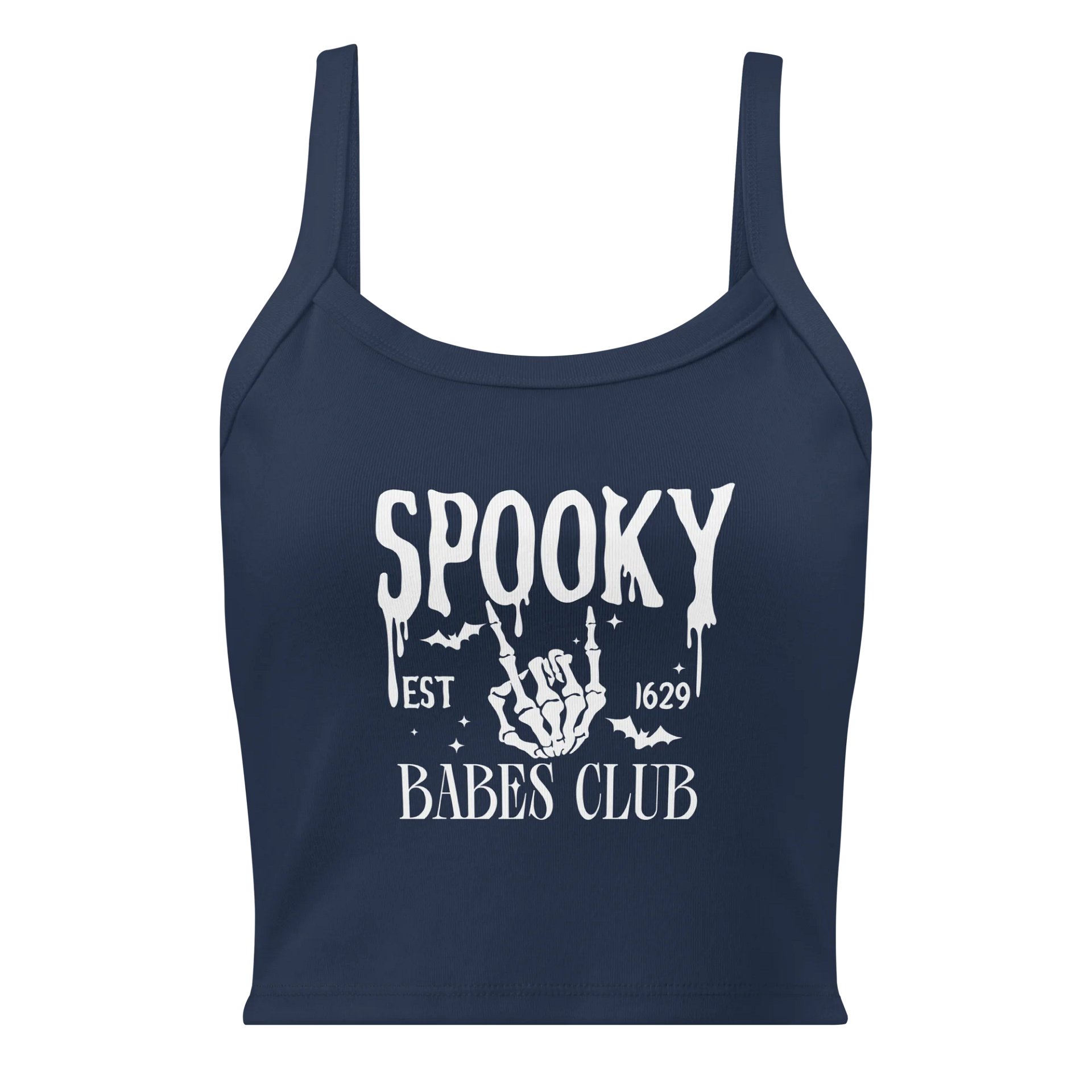 spooky babes club ribbed tank product image (1)