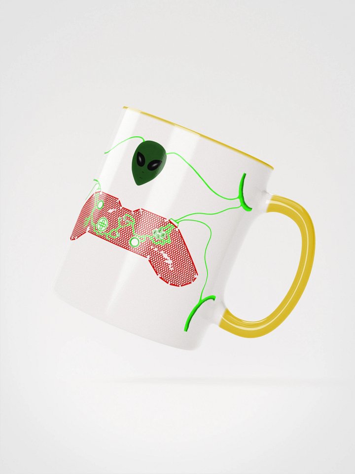 Galactic Green Alien Ceramic Mug product image (2)