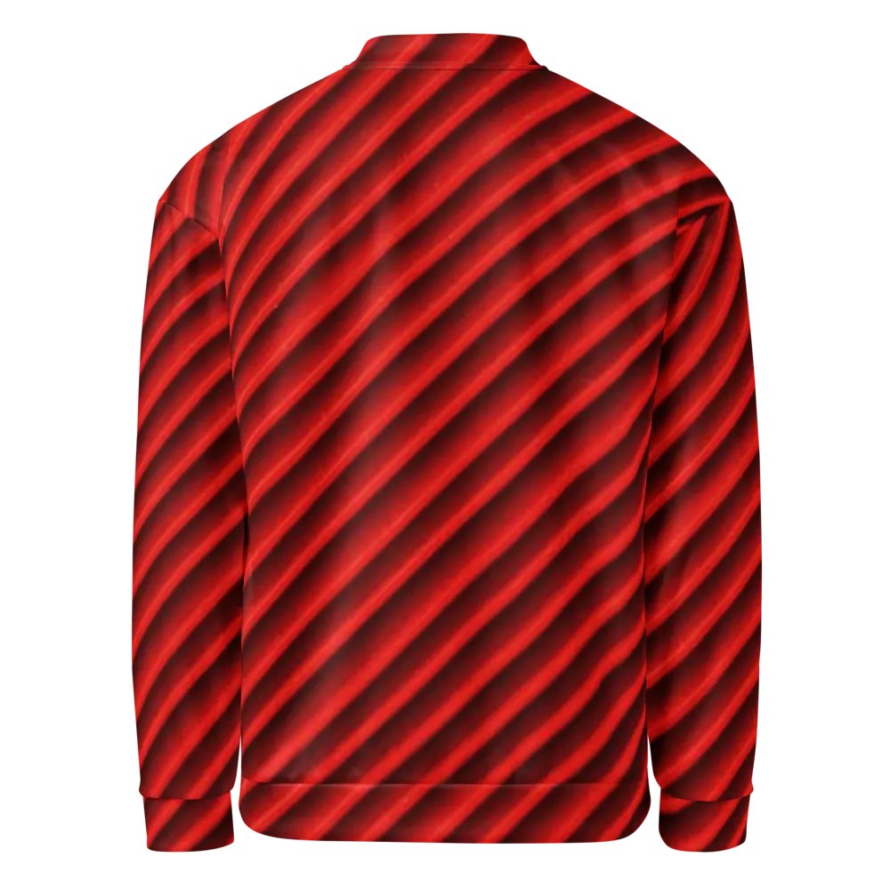 Crimson Currents Bomber Jacket product image (2)