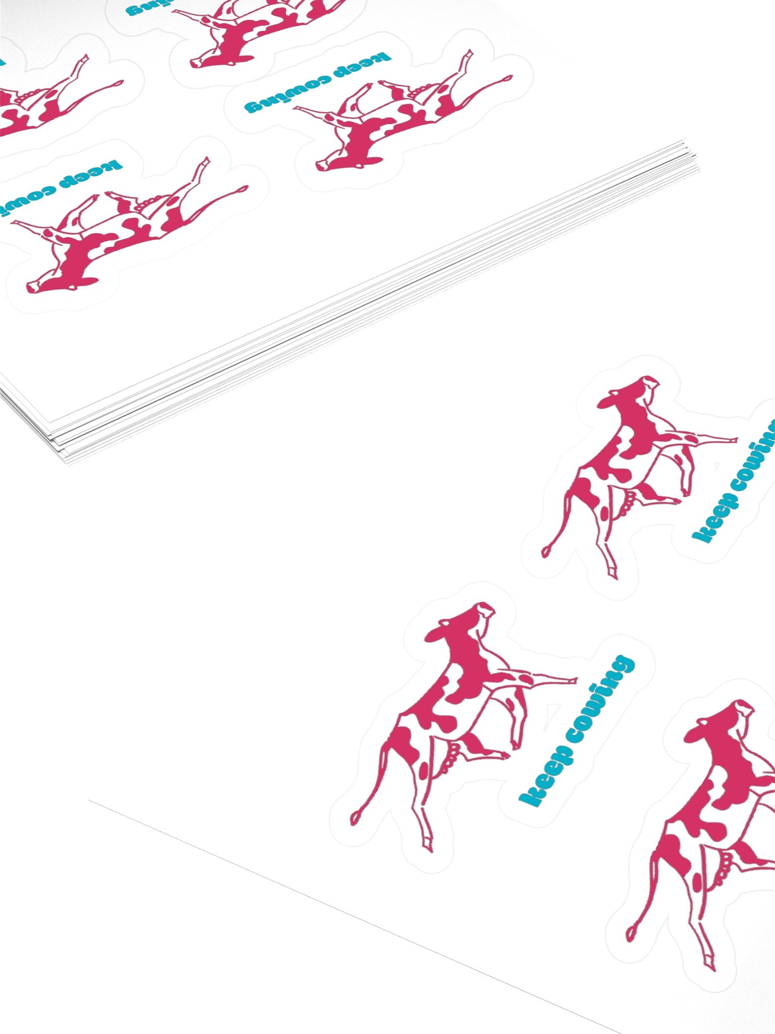 keep cowing - Sticker (small) product image (4)