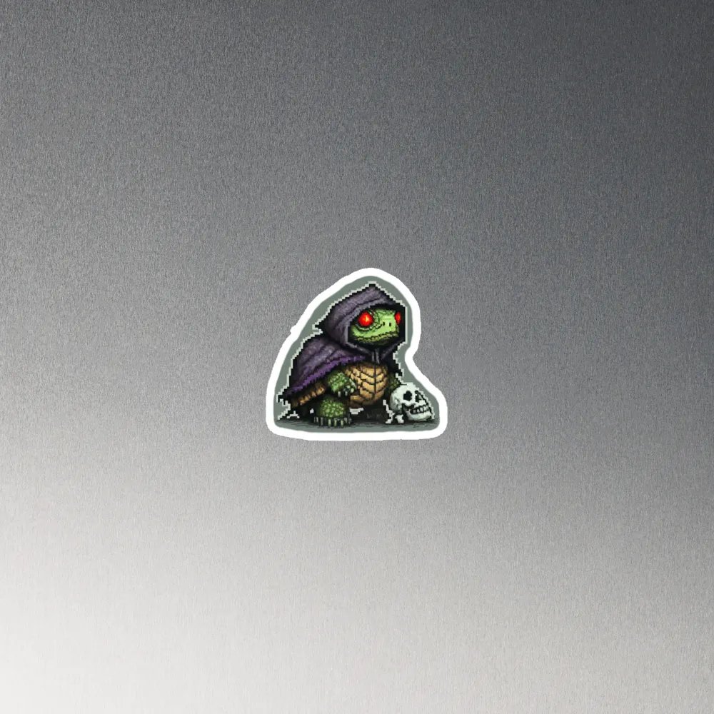 Rogue Turtle Emote Die-Cut Magnet product image (4)