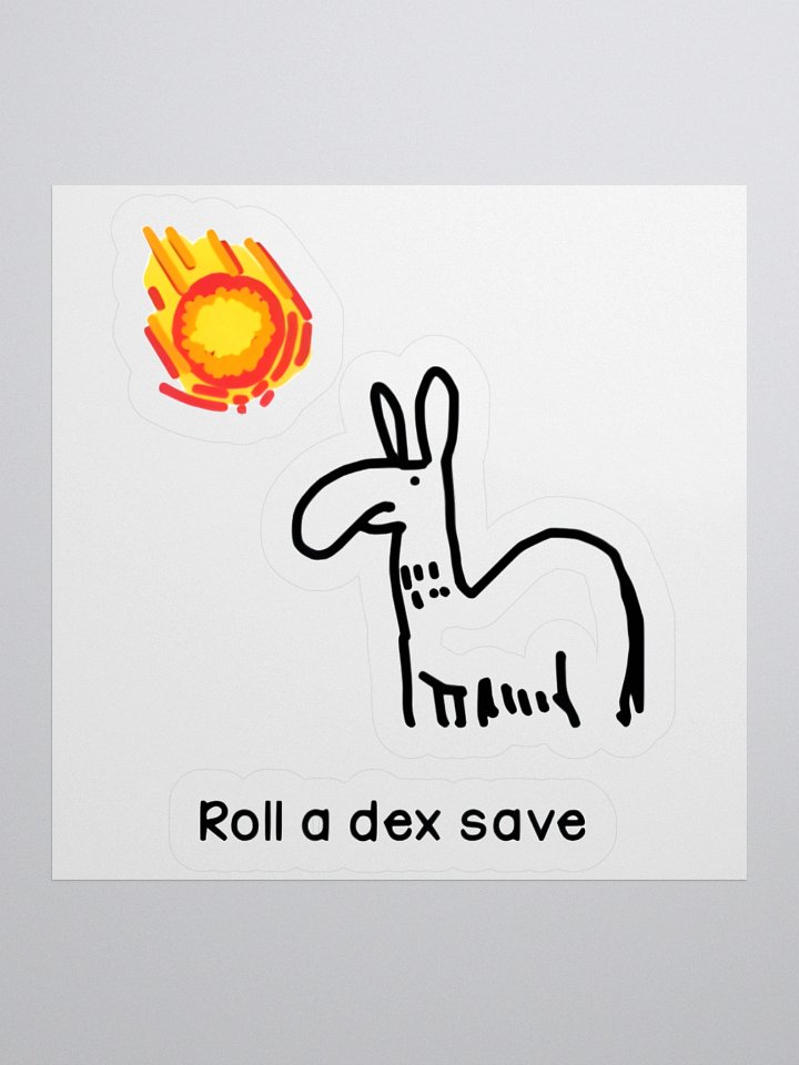 Roll a Dex Save - Sticker product image (2)