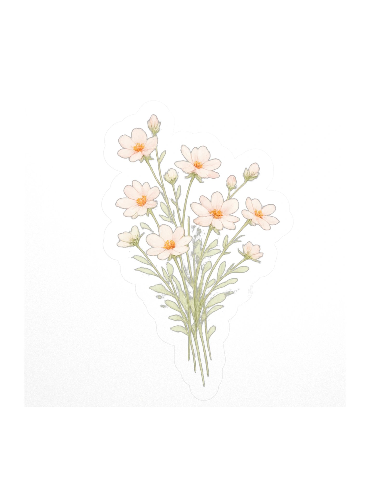 Blush Bloom Sticker — The Meadowlight Wildflower Collection product image (2)