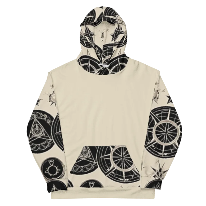 Cream & Black Symbology Hoodie product image (11)