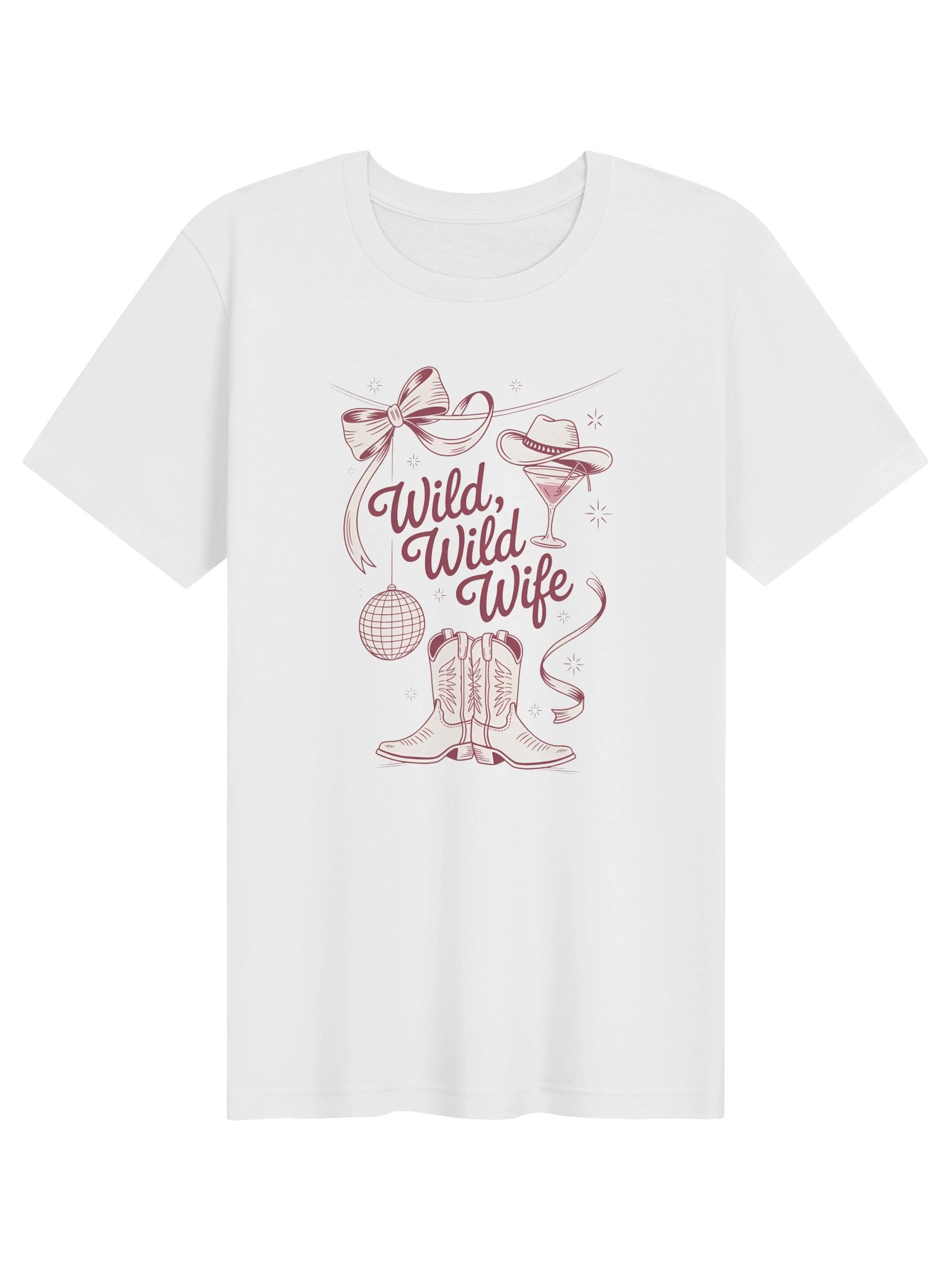 Wild, Wild Wife T-Shirt | Western Bride & Bachelorette Tee product image (2)