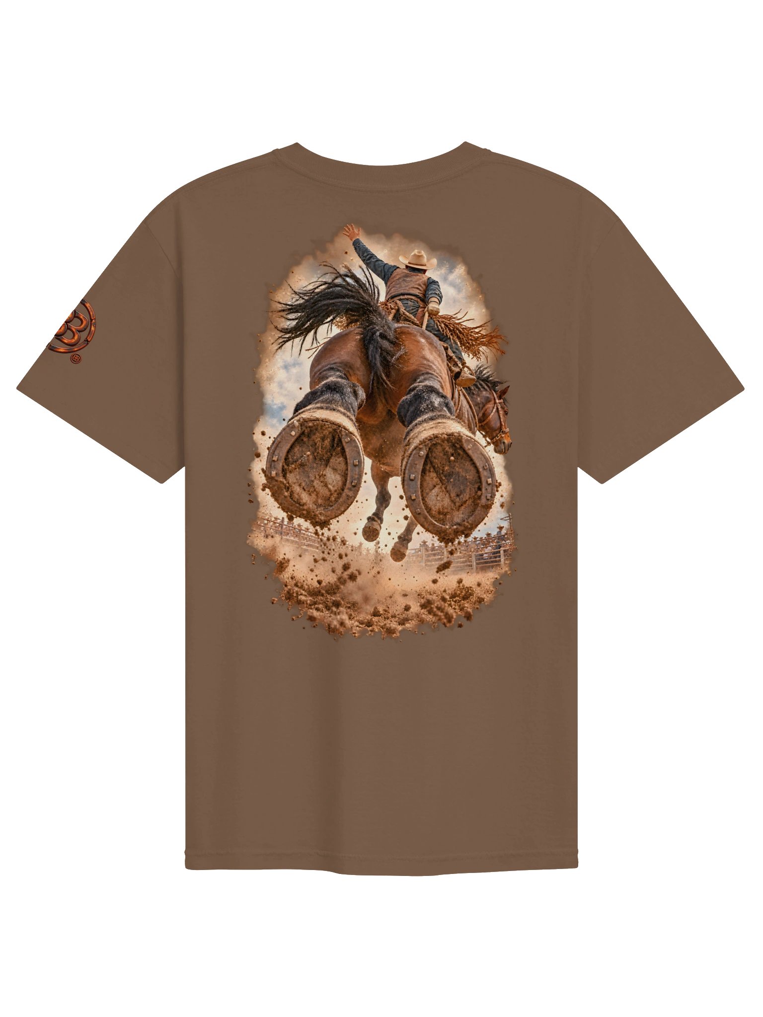 Bareback Riding Shirt — Two-Sided POV Rodeo Tee | Broken Roughstock™ product image (4)