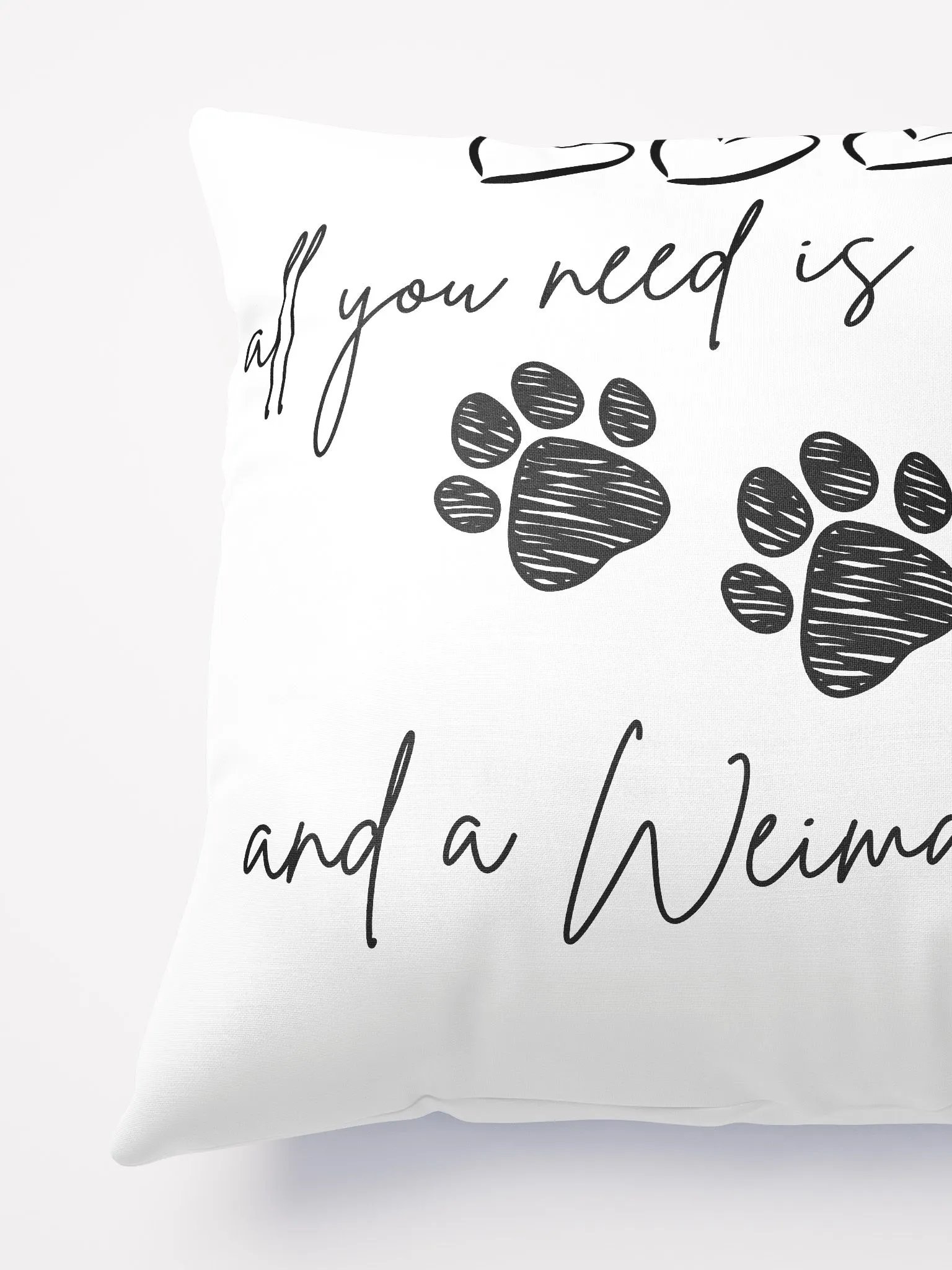 All You Need is Love and a Weimaraner - Pillow product image (3)