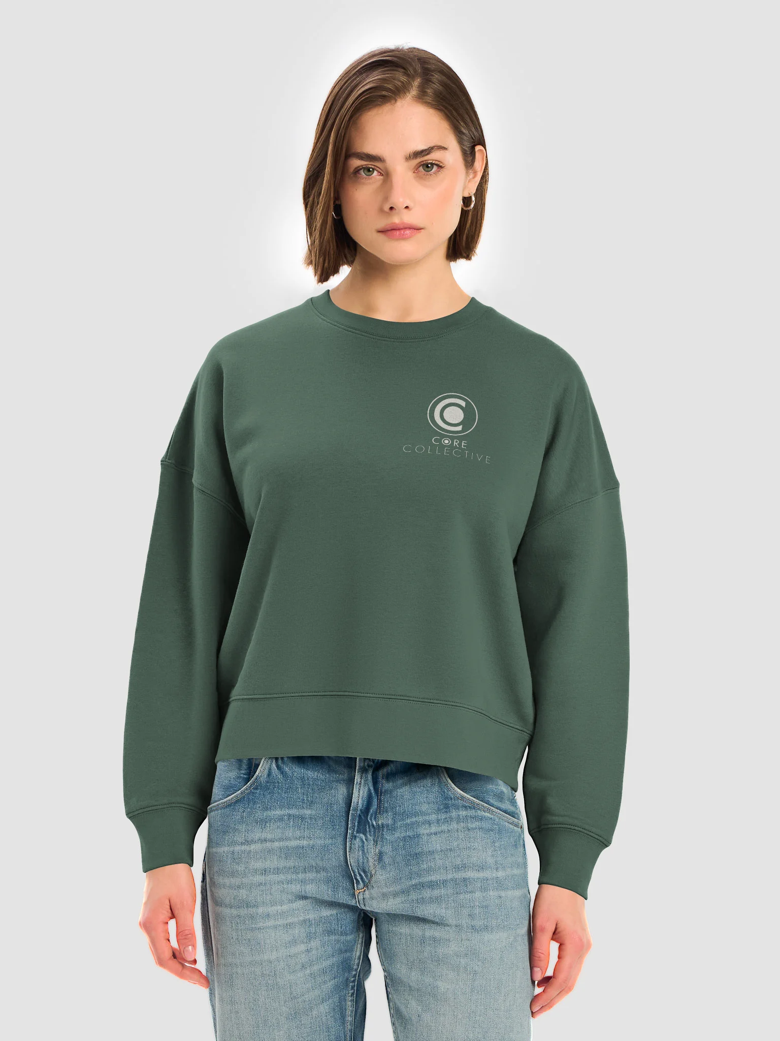 Green Crewneck Sweatshirt "Movement Heals" product image (7)