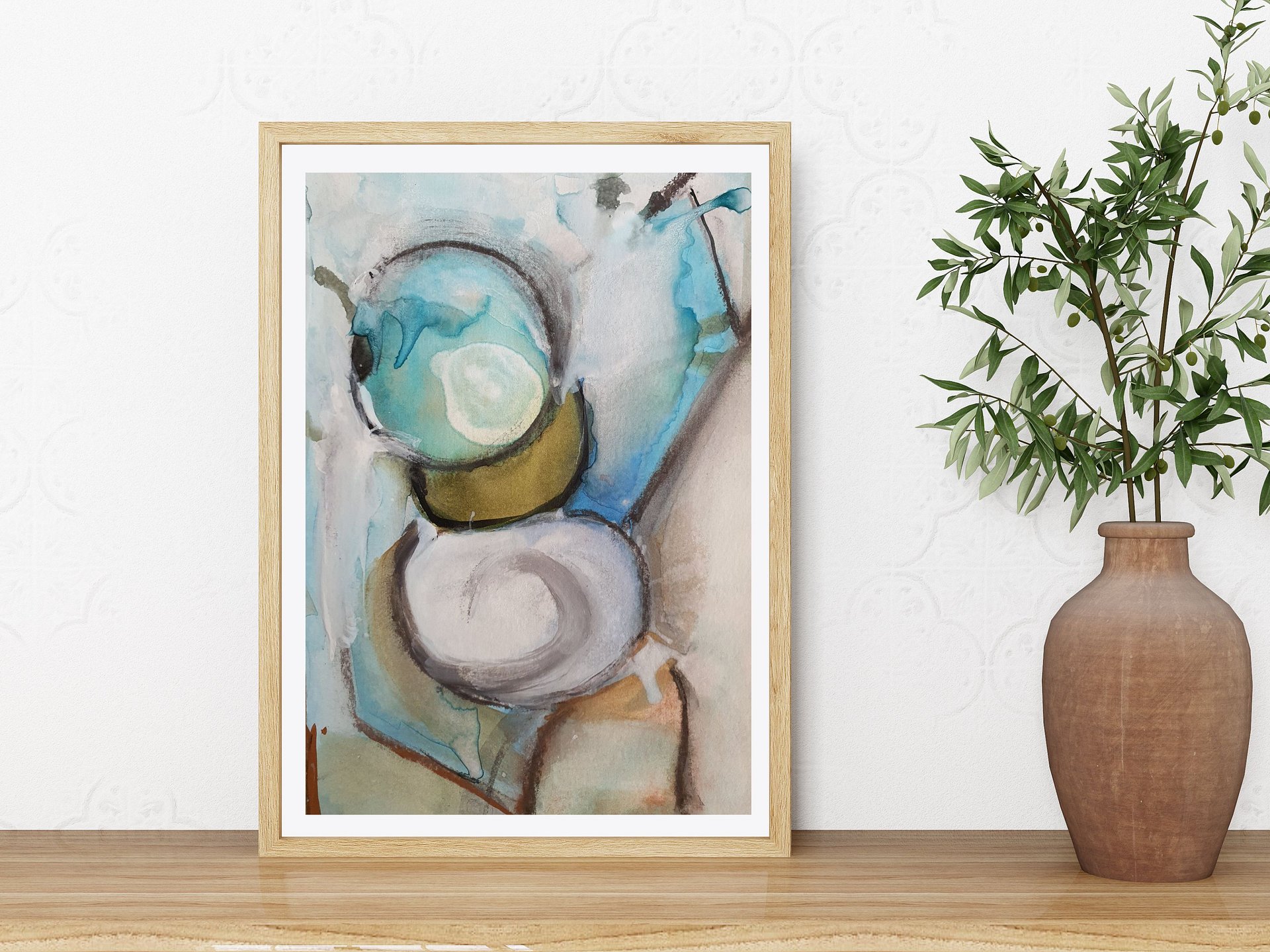 Unique Original Painting by Brigitte Reters "Ethereal Globes" product image (5)