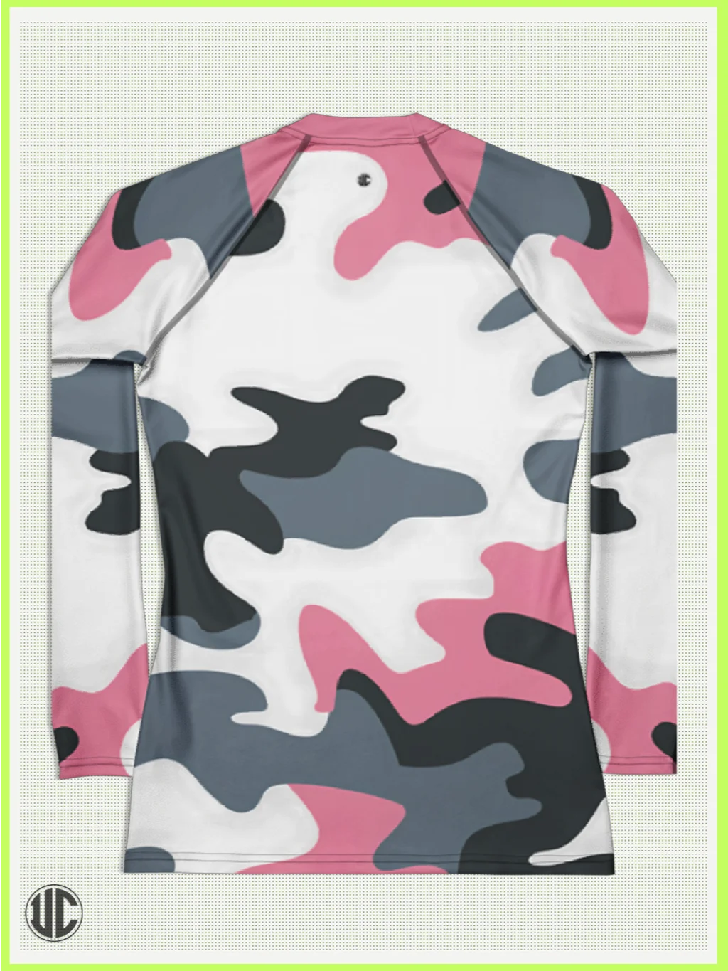Bubblegum Pink Urban Camo - Women’s Rash Guard product image (4)