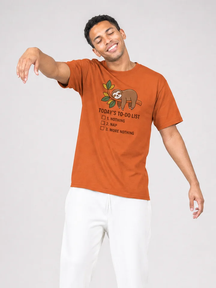 Sloth To-Do List Graphic T-Shirt product image (2)