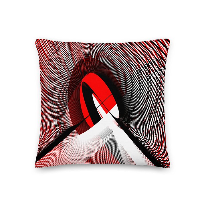 Lissajous Subversion - Lissajous Figures Mathematical Art Pillow product image (1)