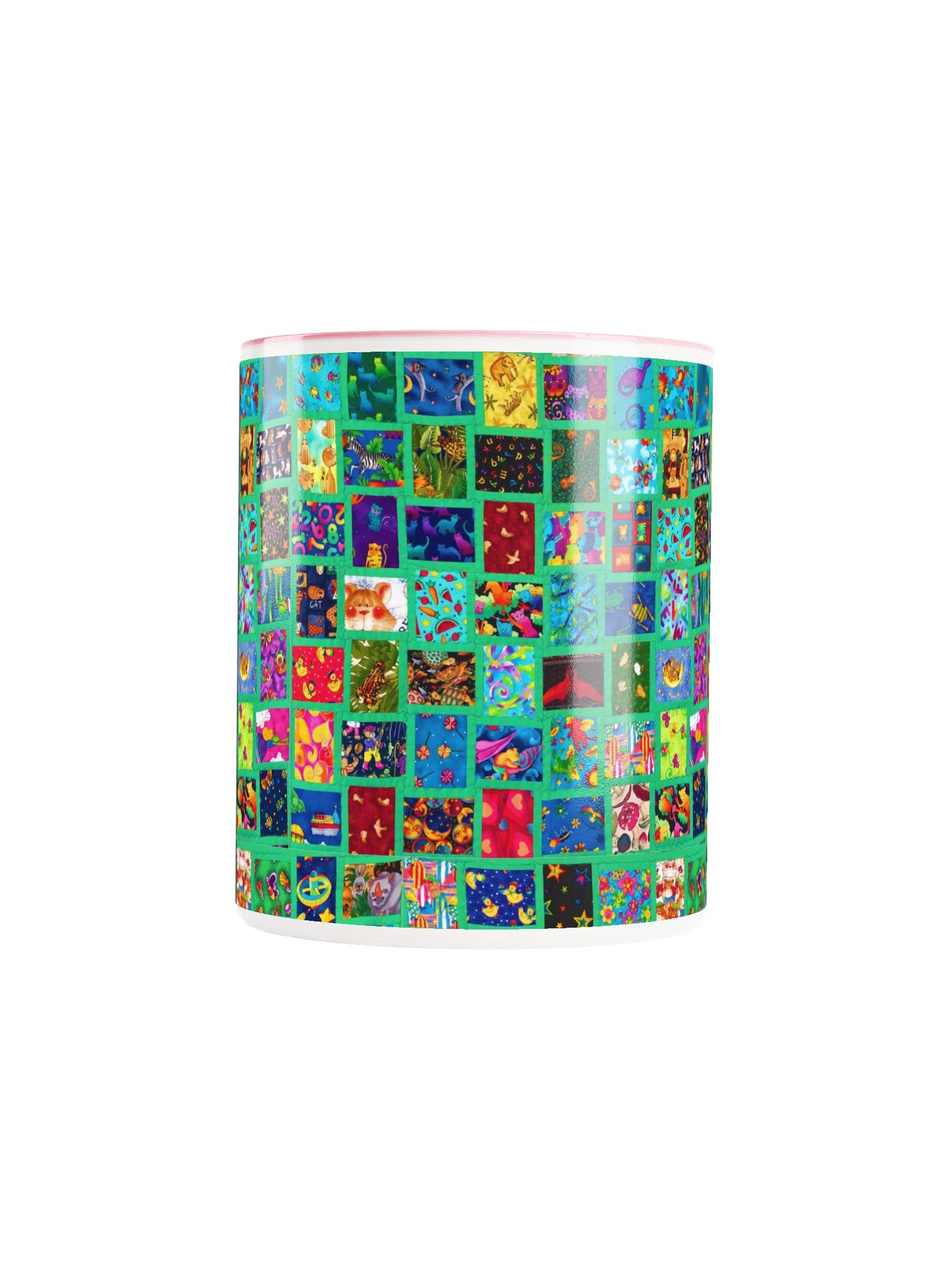 Quilt Mug (Pink/White) product image (5)