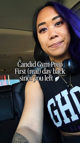 Candid gym prep | First (real) day back since you left 🪽 It’s been really hard to get back into all of my routines aside from...