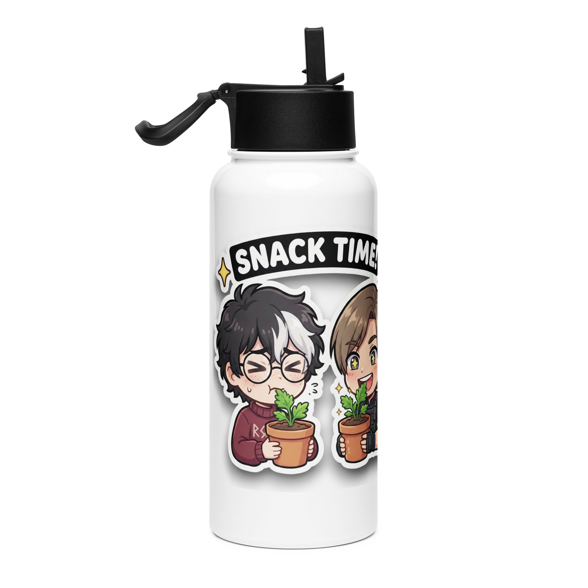 Snack Time! Stainless Steel Water Bottle. product image (4)
