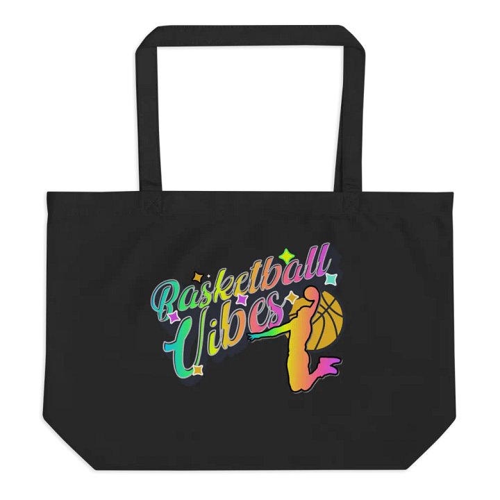 Basketball Vibes Rainbow Vibrant Tote Bag product image (1)