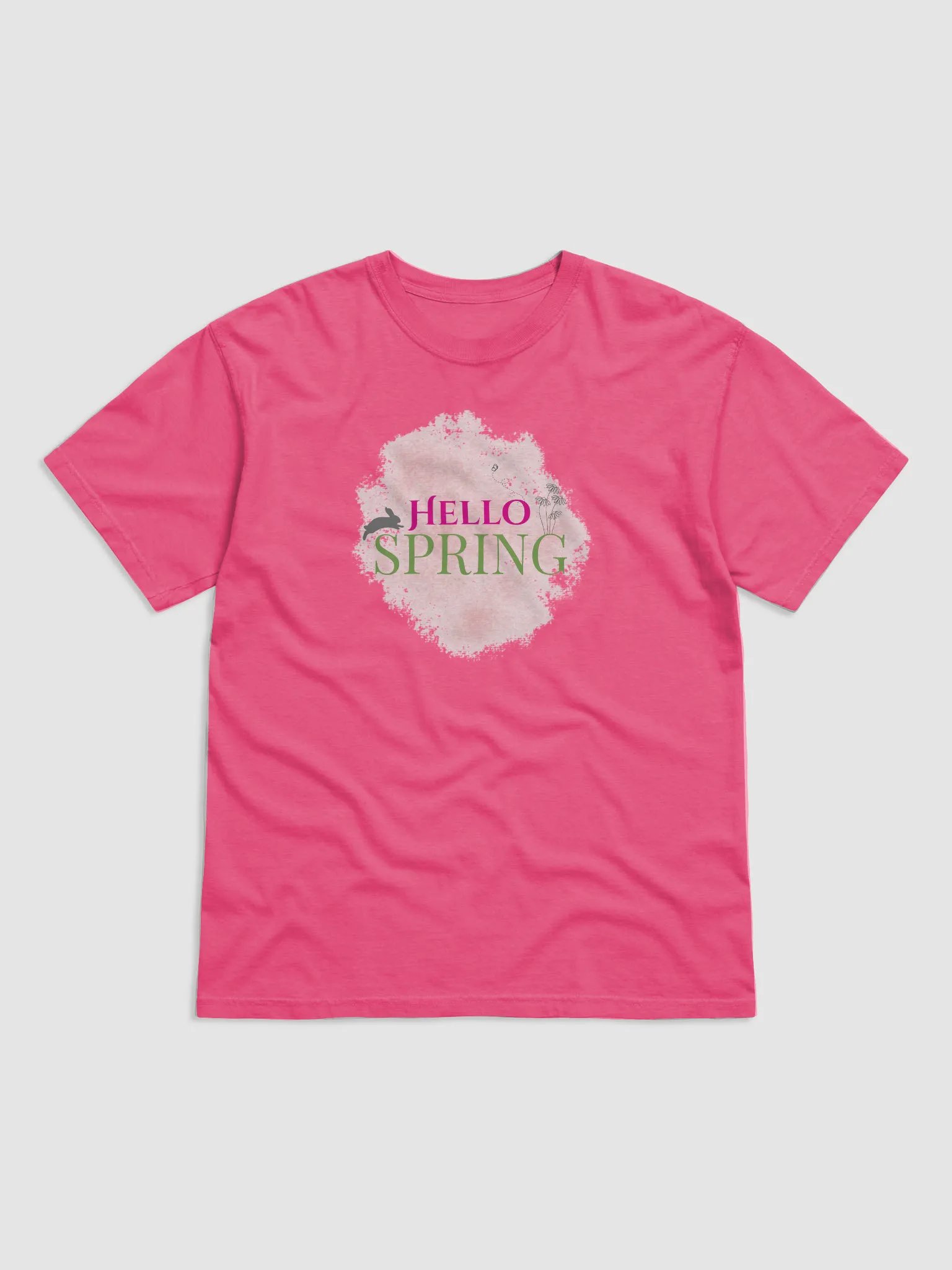 Hello Spring Rabbit T-Shirt product image (1)