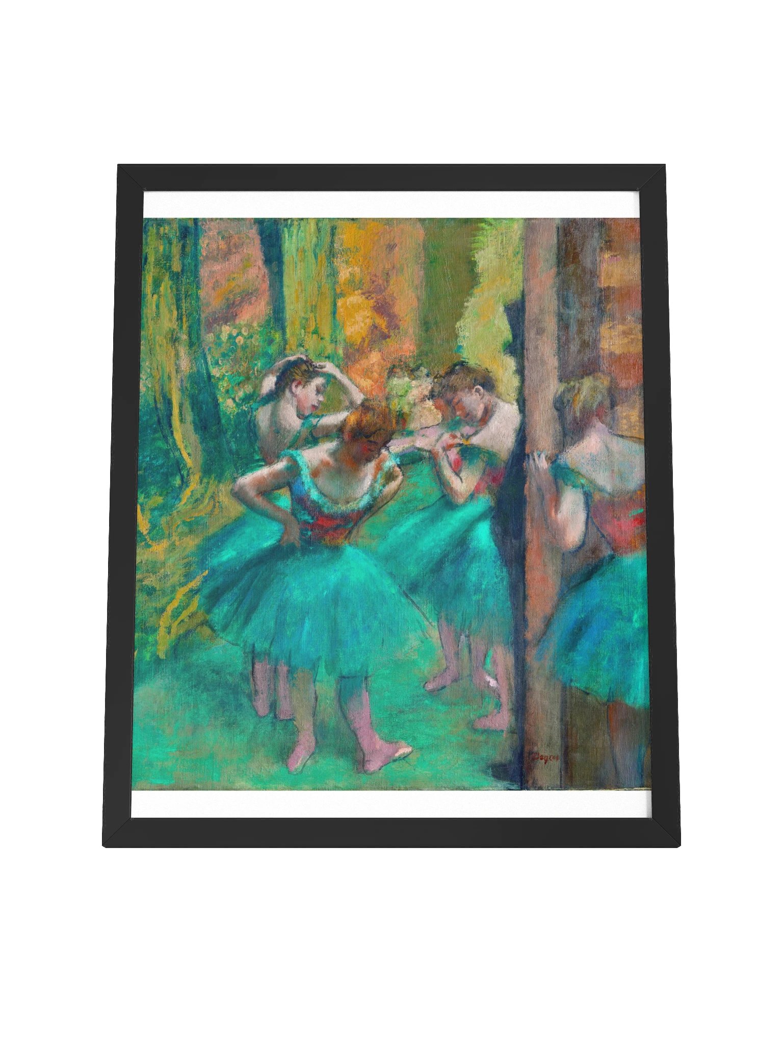 Dancers, Pink and Green — Large Framed Matte Poster product image (8)